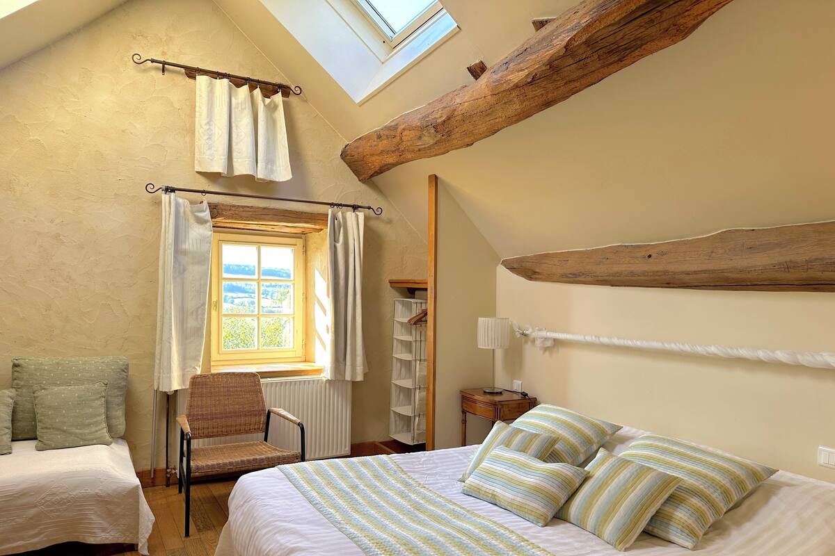 Blackout curtains, iron/ironing board (on request), free WiFi