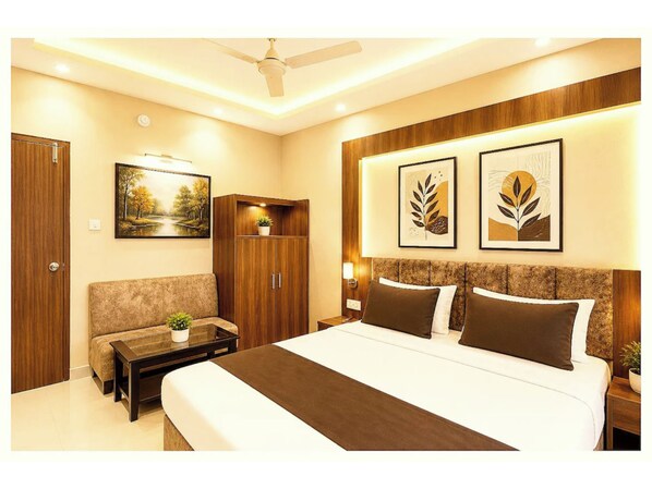 Deluxe Double Room, Multiple Beds, Air conditioning | Hypo-allergenic bedding, desk, soundproofing, free WiFi - Hotel Ruby House Near Sea Beach Puri (Puri)