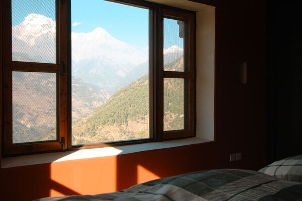 Desk, iron/ironing board, WiFi, bed sheets