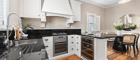 Microwave, stovetop, dishwasher