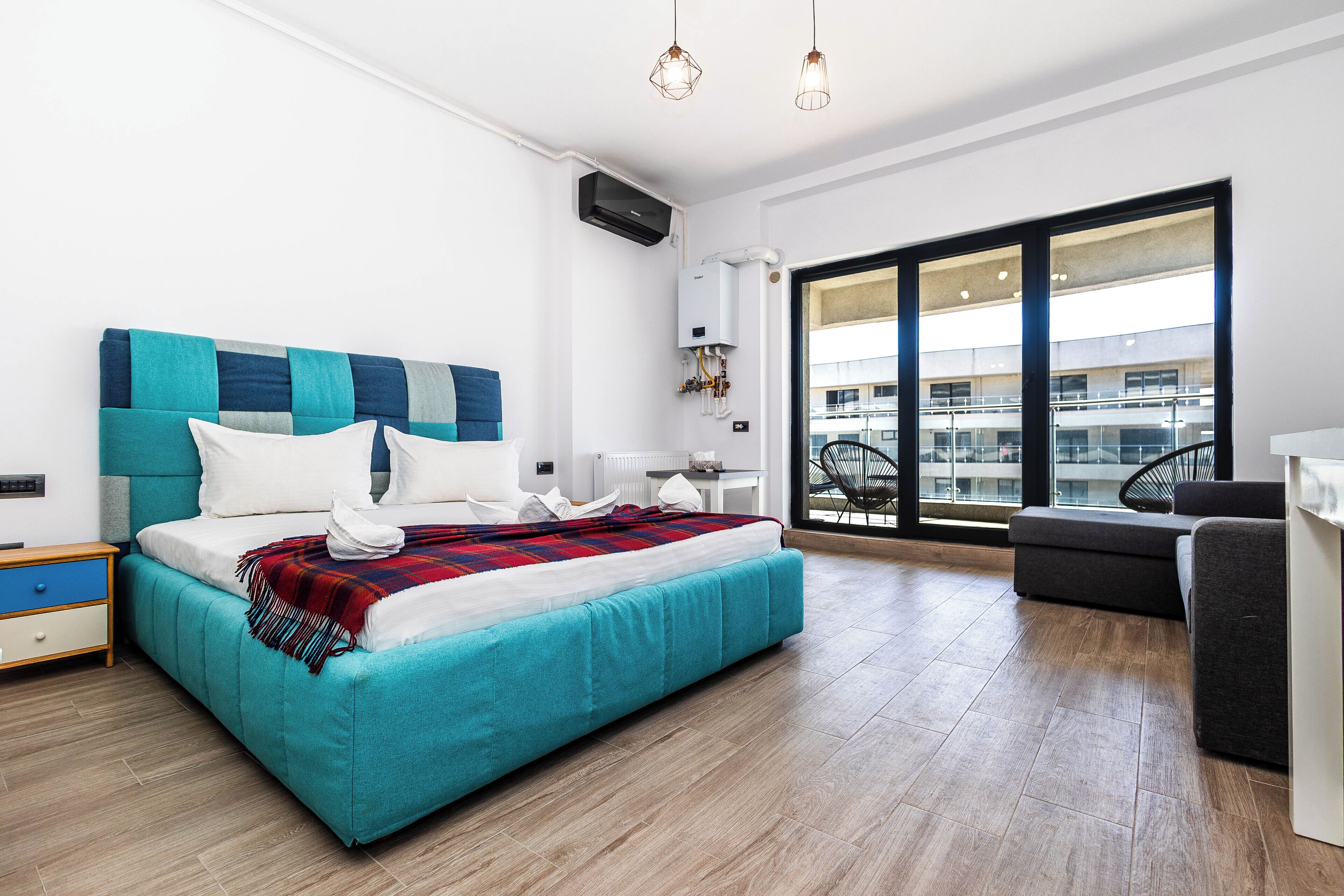 Family Studio, Partial Sea View | Soundproofing, free WiFi, bed sheets