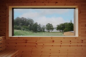 Sauna y tina de hidromasaje