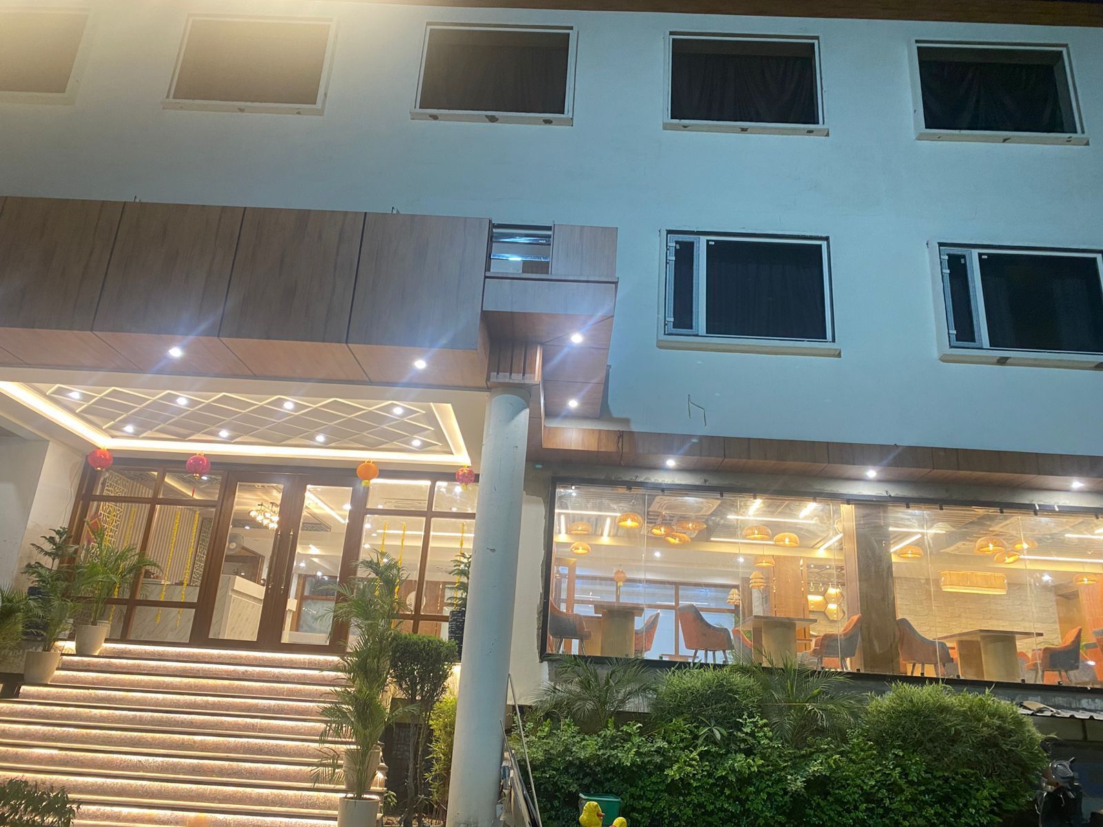 Overnatningsstedets facade