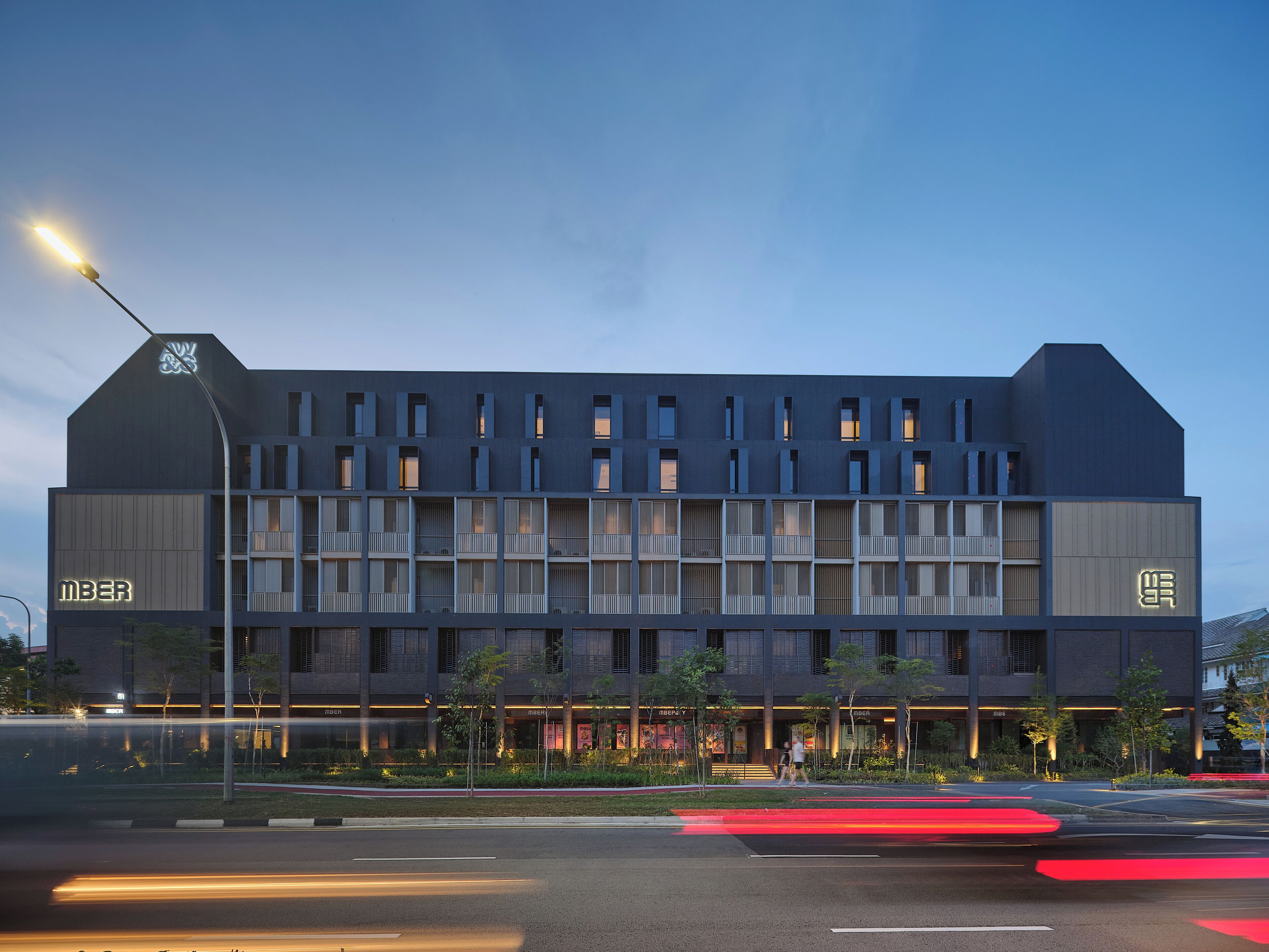 Front of property – evening/night