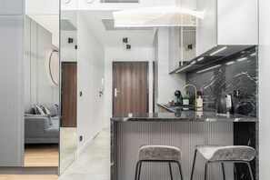 Klassieke studio, balkon | Privékitchenette