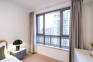 高級公寓, 1 張加大雙人床, 廚房, 城市景 | 客房景觀
