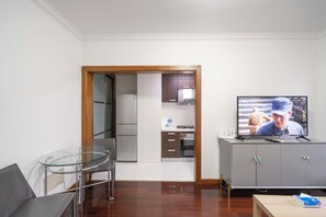 Superior Apartment, 1 Bedroom, Kitchen, City View | Living room | 55-inch Smart TV with cable channels - Tyms Cozy 1BR APT Gubei Carnival Court (Shanghai)