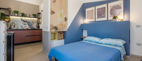 1 غرفة نوم وواي فاي وملاءات أسرّة