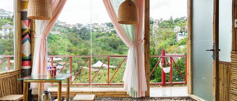 Standard Double Room, Balcony, Hill View