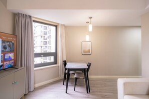 Superior Apartment, 1 Bedroom, Kitchen, City View | Living room