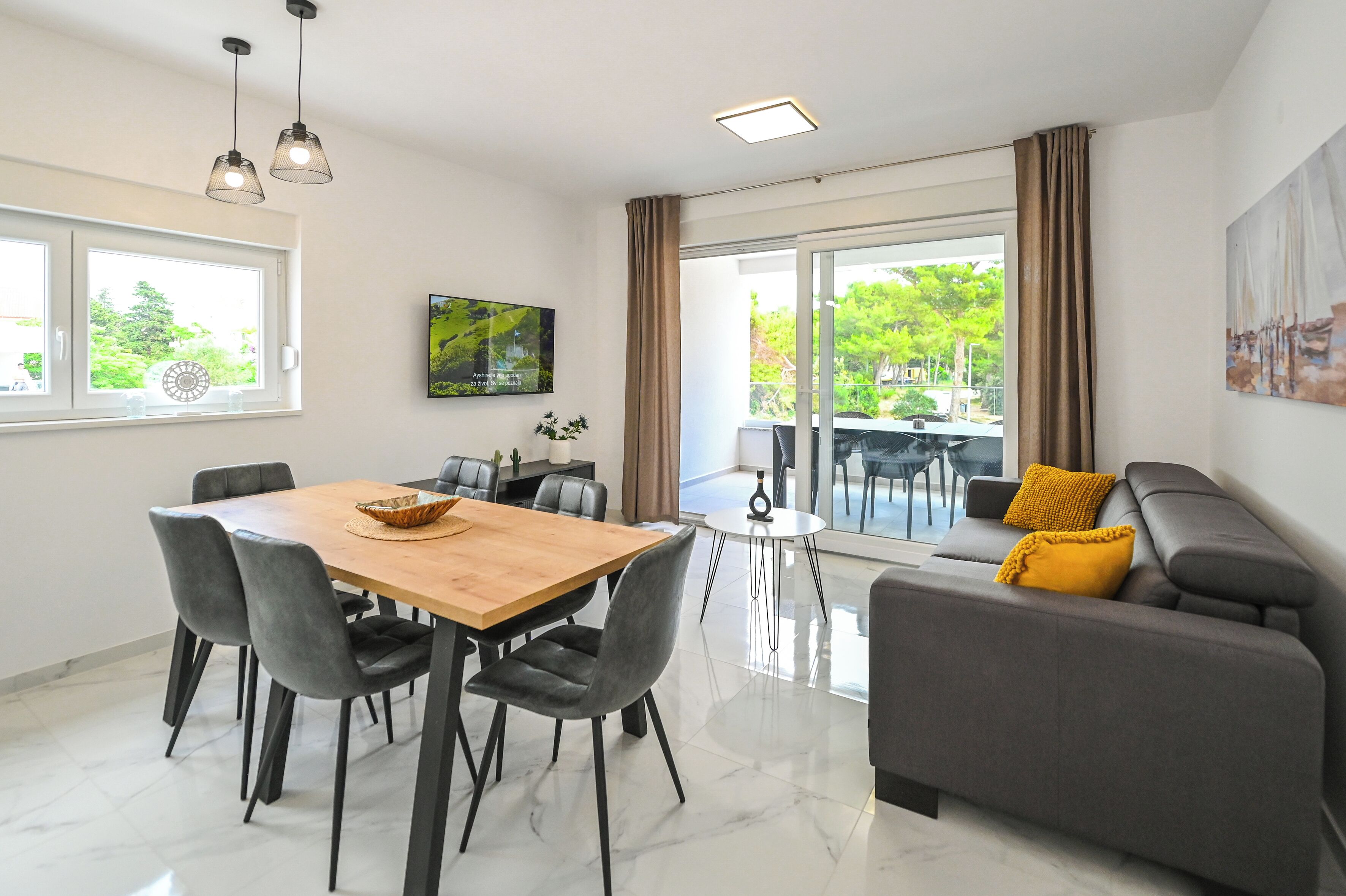 45-英寸电视（配备卫星频道）