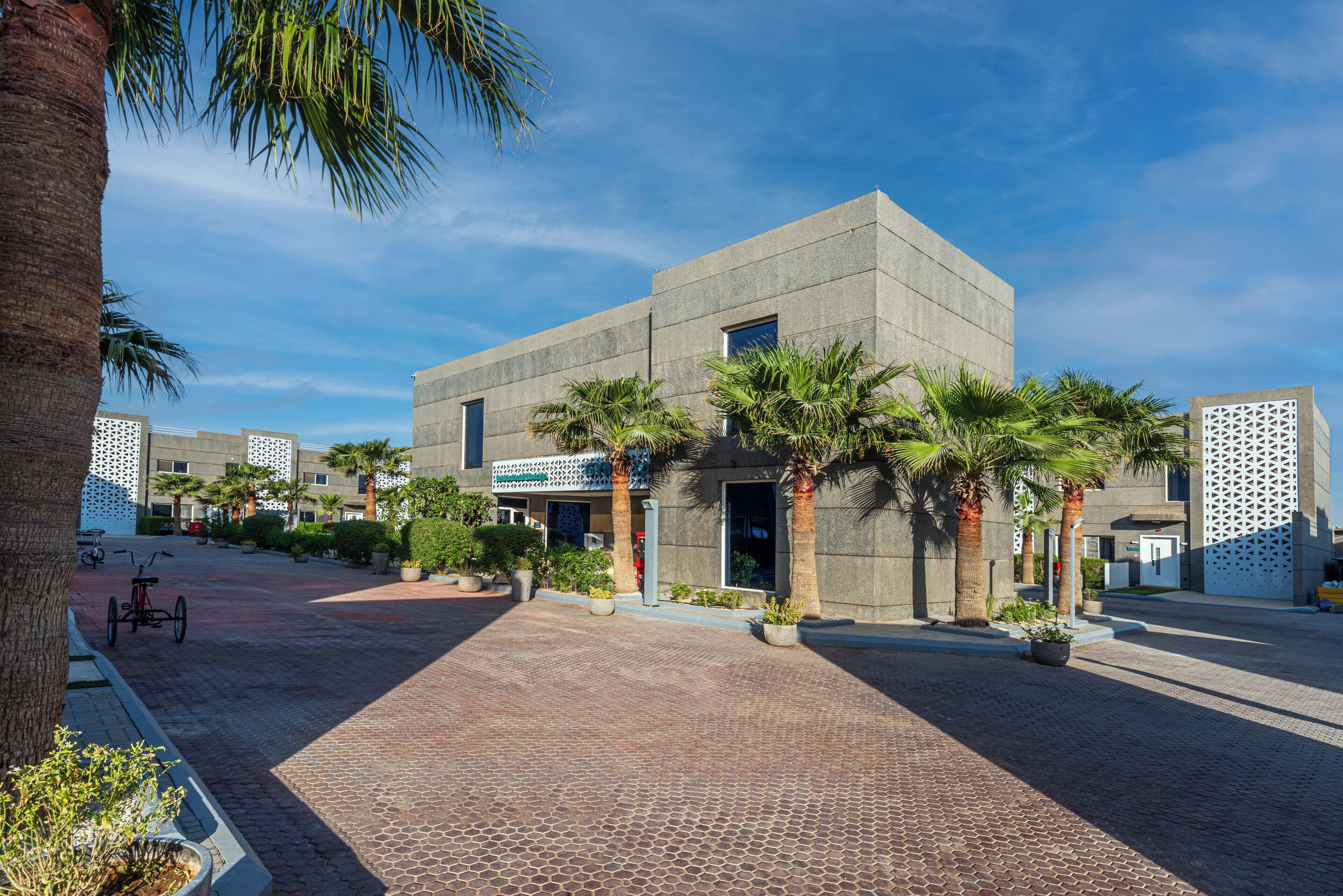 Overnatningsstedets facade