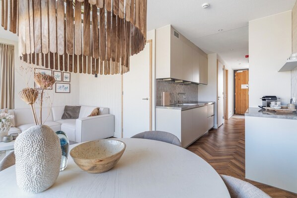 House | Private kitchen - Apartment With a Balcony and Dune Views (Sint Maartensvlotbrug)