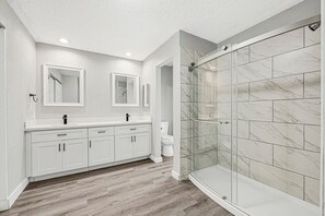 Shower, hair dryer