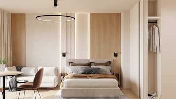 Chambres insonorisées, fer et planche à repasser, Wi-Fi gratuit