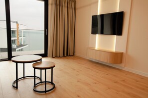 Departamento Deluxe, 1 habitación, vista al lago | Insonorización, tabla de planchar con plancha y wifi gratis 