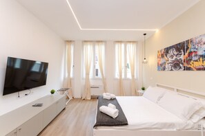 1 室のベッドルーム、アイロン / アイロン台、WiFi (無料)、ベッドシーツ