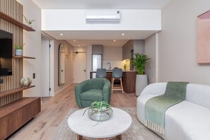 Apartamento, 1 quarto, sacada | Área de estar