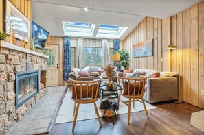 تلفزيون، مدفأة، ألعاب فيديو، مشغل دي في دي