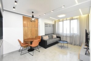 Superior Apartment, 1 Bedroom | Living area