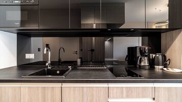 Classic Studio, Balcony | Private kitchenette | Coffee/tea maker, electric kettle