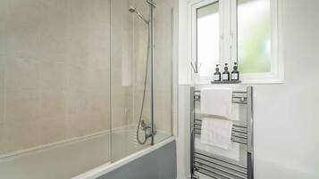 Shower, hair dryer