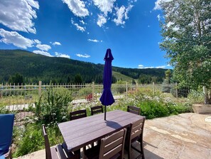Outdoor dining - Forget the Car! Walk to Slopes | Pool & Hot Tub (Keystone)