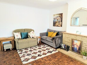 Fernseher, Kamin