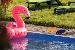 Outdoor pool - Transylvanian Home - Mountain View, BBQ & Pool (Bratca)