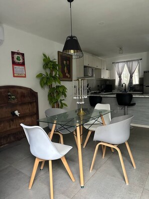 House, 3 Bedrooms, Accessible, Balcony | Dining room - Modern Home With Pool, Garden & 24 7 Security (Garcia)