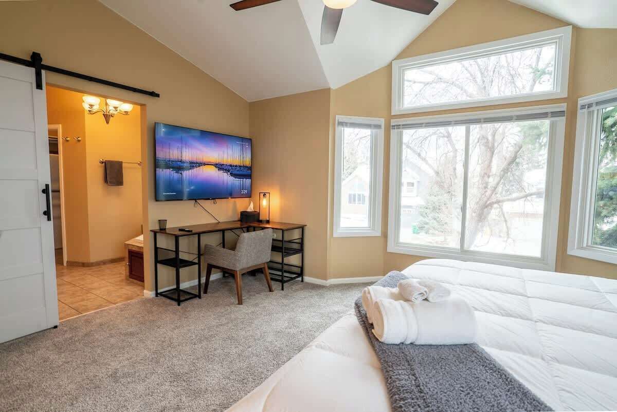 4 bedrooms, iron/ironing board, travel crib, WiFi