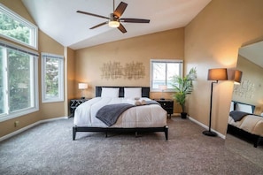 4 bedrooms, iron/ironing board, travel cot, WiFi