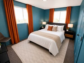 5 bedrooms, iron/ironing board, WiFi, bed sheets