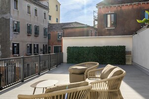 Deluxe Double or Twin Room, Terrace, Garden View | Terrace/patio