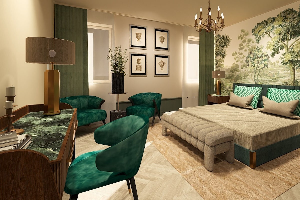 Deluxe Double or Twin Room, Garden View | Minibar, in-room safe, desk, laptop workspace