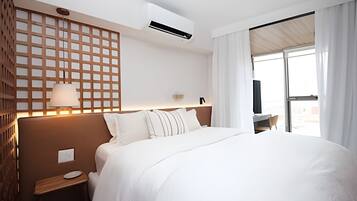 Apartemen | Tirai kedap cahaya, setrika/meja setrika, dan Wi-Fi gratis