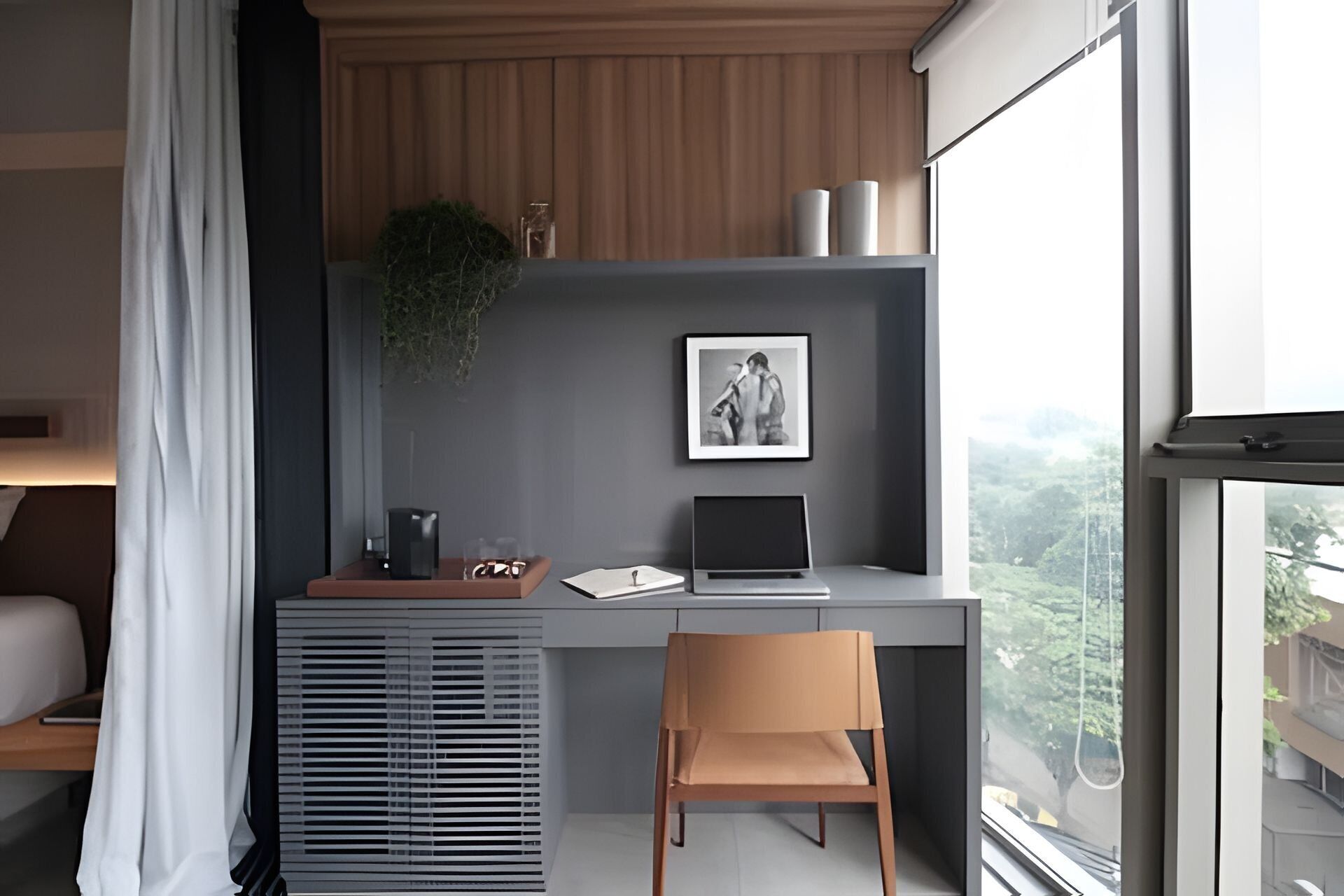 Apartamento | Cortinas blackout, ferros/tábuas de passar roupa, Wi-Fi de cortesia