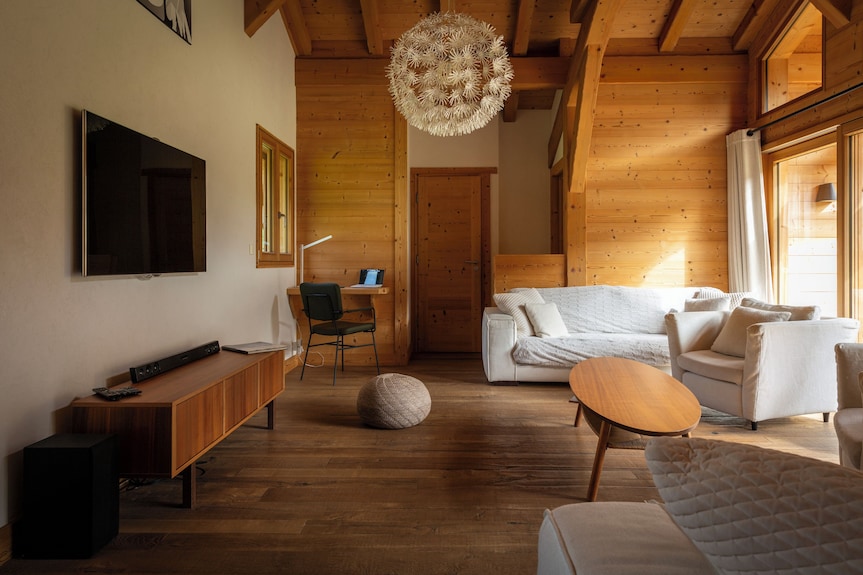 14-person Chalet With Private Indoor Pool - Bernex