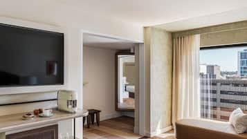 Hypo-allergenic bedding, pillowtop beds, minibar, in-room safe