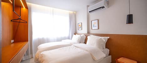 Caja de seguridad en la habitación, cortinas blackout y wifi gratis