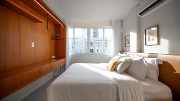 Caja de seguridad en la habitación, cortinas blackout y wifi gratis