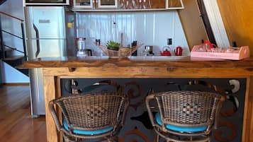 Family Chalet, Balcony, City View | Private kitchen