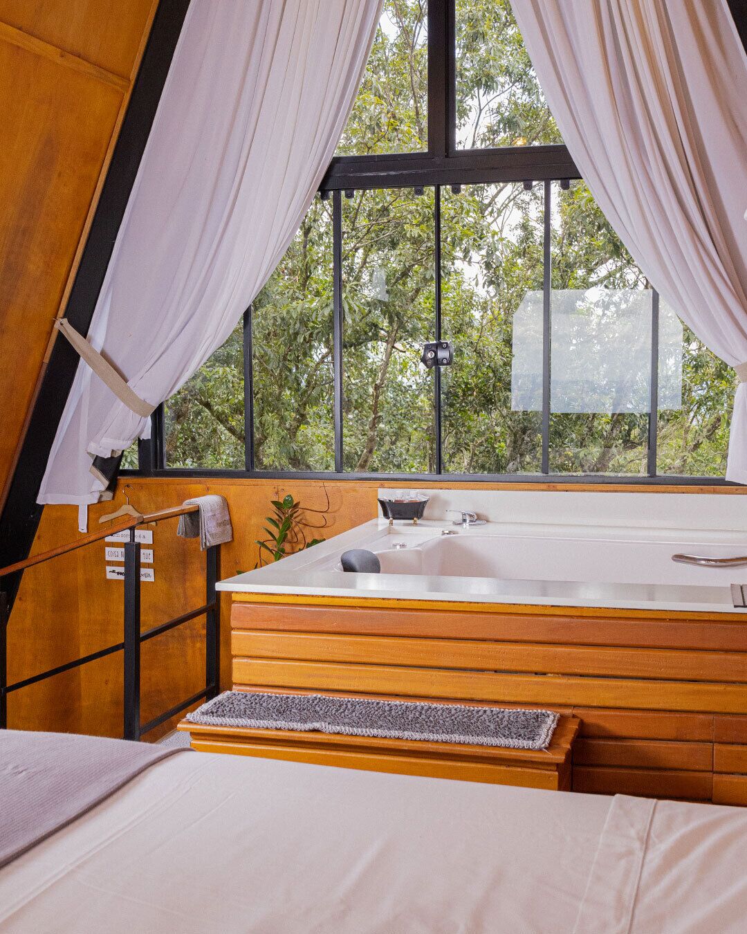 Family Chalet, Balcony, City View | Private spa tub