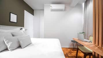 Apartemen | Brankas, tirai kedap cahaya, setrika/meja setrika, dan Wi-Fi gratis