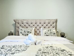 1 chambre, bureau, fer et planche à repasser, lit parapluie