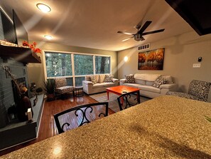 Living area - Whispering Woods Hideaway ~ Large Home ~ 85 in TV (Columbia)