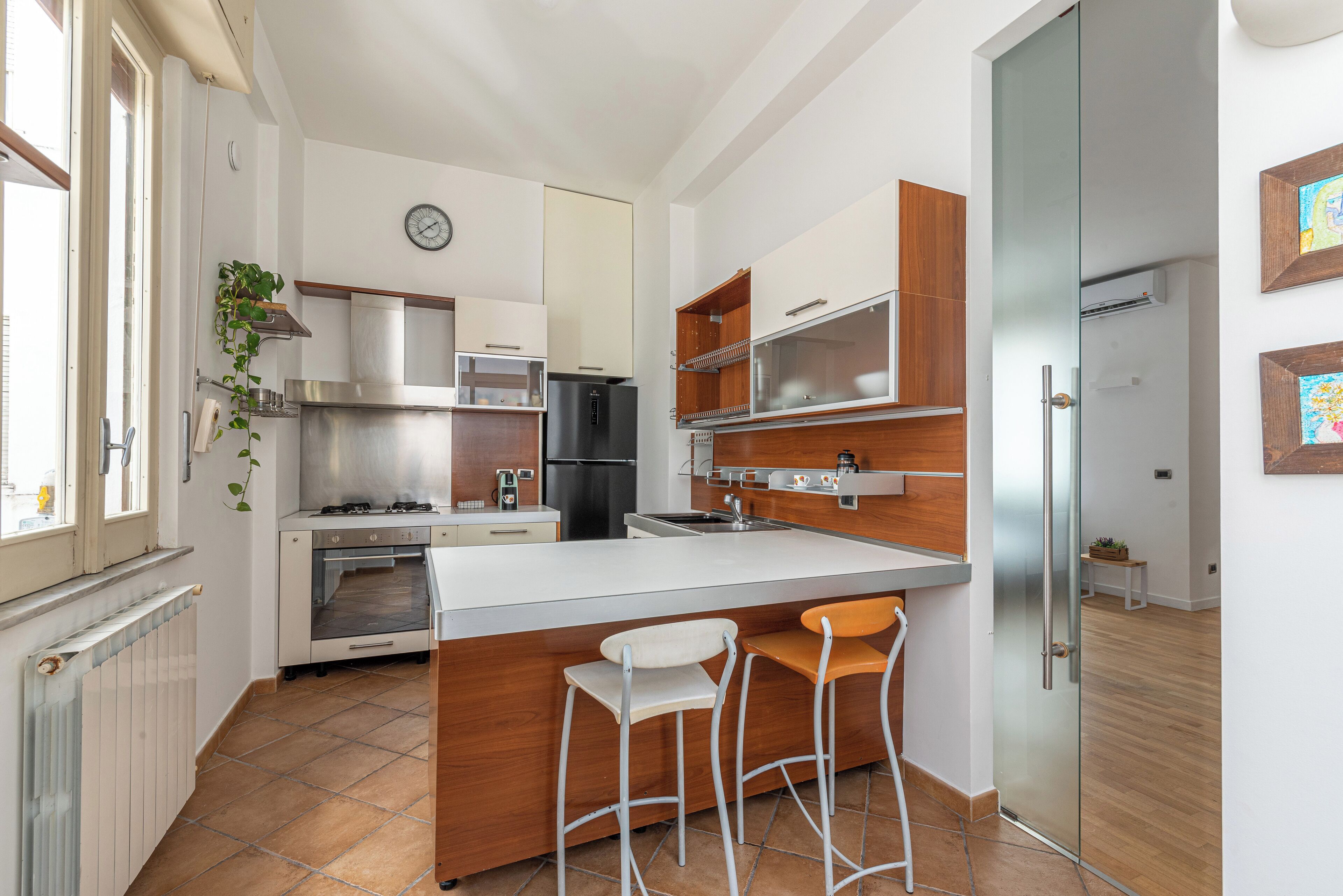 Appartamento Classic, 1 letto queen con divano letto | Cucina privata | Frigorifero, piano cottura, pentole/stoviglie/utensili