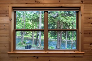 Cabana, vista para o rio