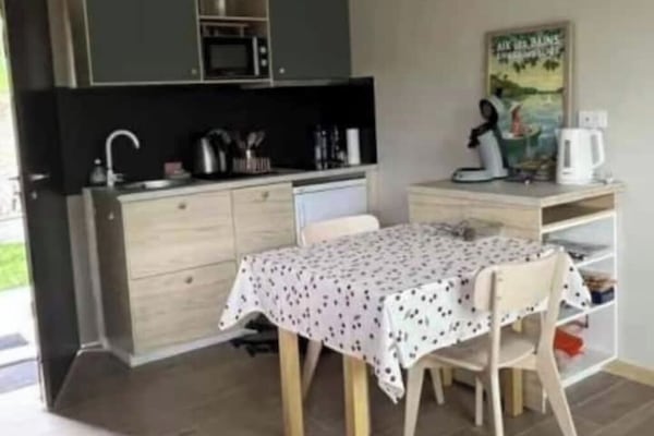 Microondas, placa de cocina
