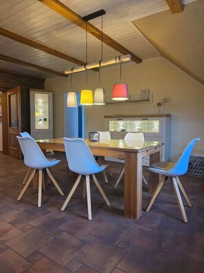 Dining - Vacation apartment "Hahnskamp" / 2-6 pers. - Vacation on the farm - (Hamminkeln)